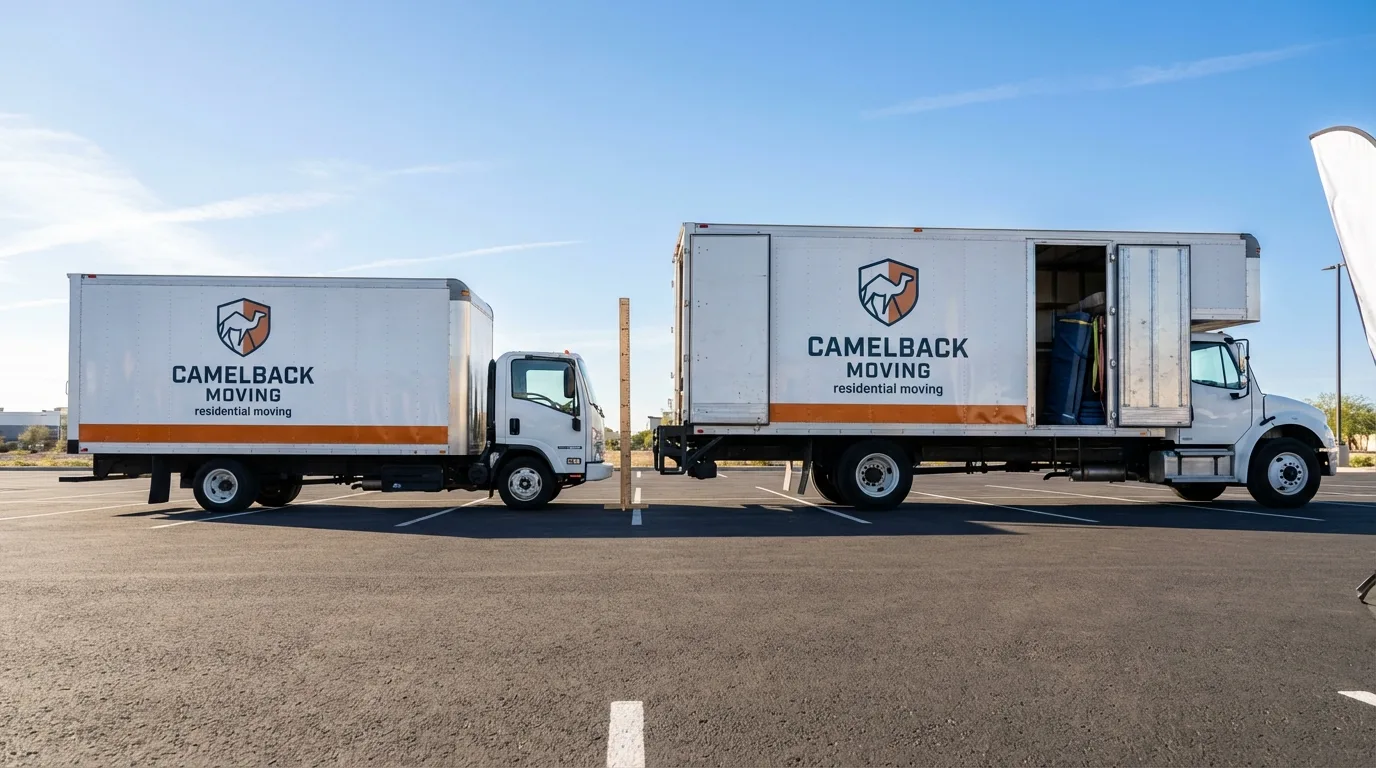 Moving truck size capacity guide in Harveys Lake